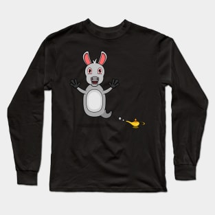 Cute Donkey Ghost and Flying Long Sleeve T-Shirt